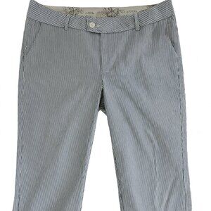 RIDERS by LEE Women’s Waist 19 Pinstripe Capri Pants Straight Leg Stretch-A115